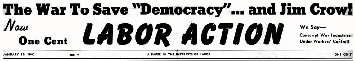 LABOR ACTION Masthead